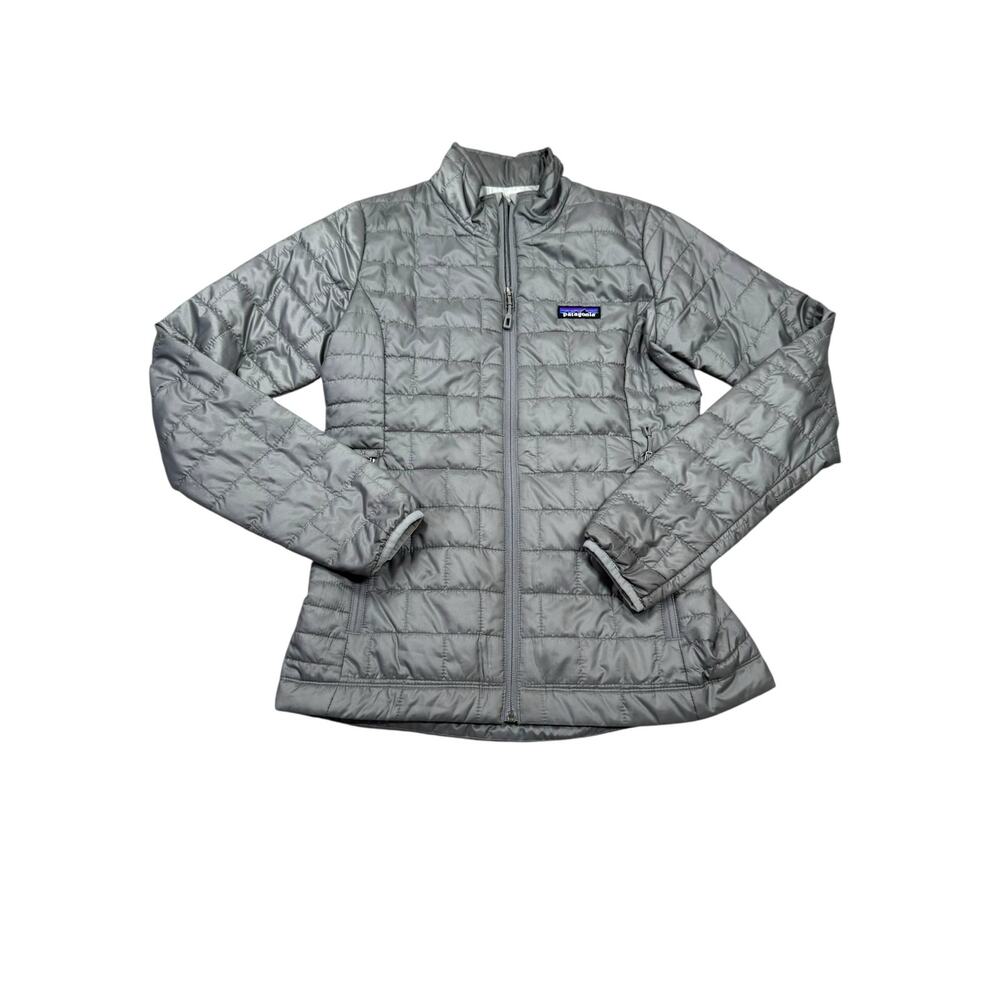 Patagonia Nano Puff Jacket Womens XS Grey Full Zip Gorpcore Lightweight Packable